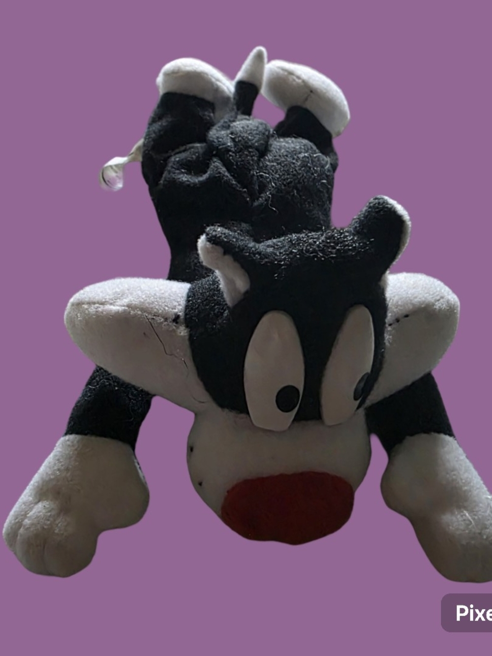 Vintage Looney Tunes Sylvester Cat Beanbag Plush Toy 1996